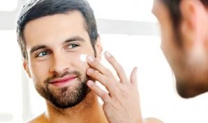Healthy skin care for men