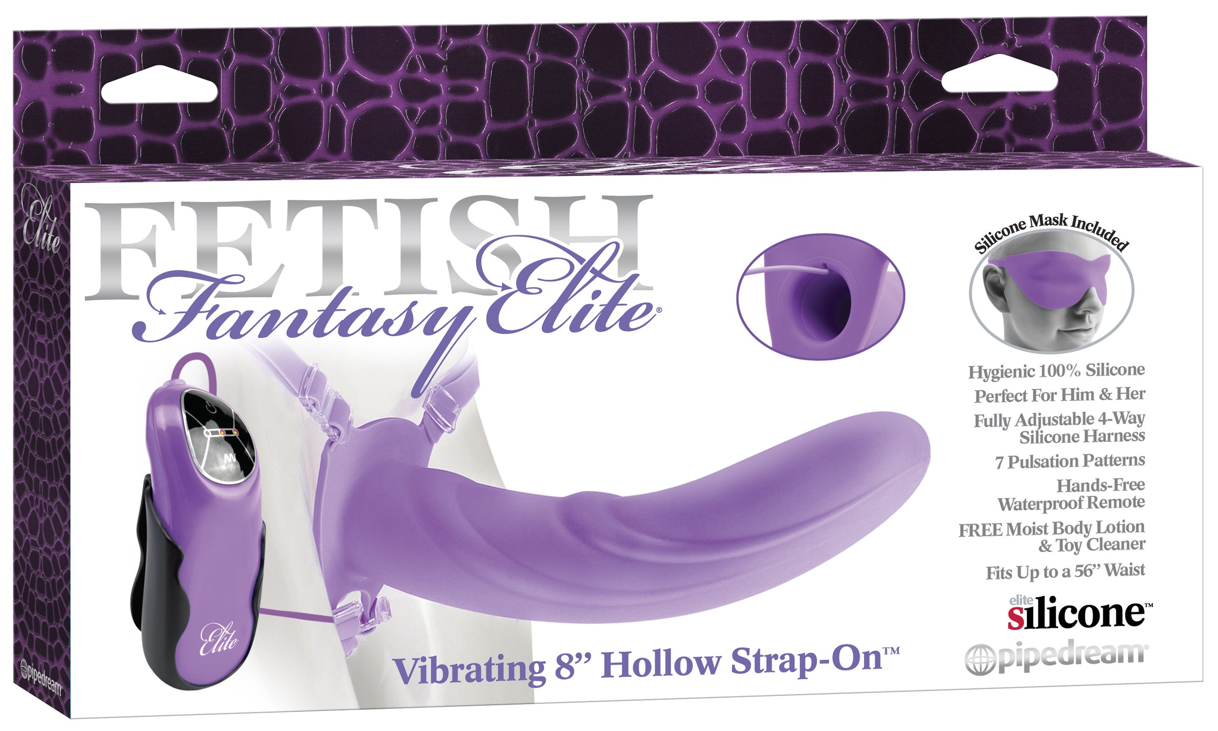 Страпон поясной полый PipeDream Fetish Fantasy Hollow Strap On, черный 4429-23 PD - PipeDream - Насадки на Член - Купить