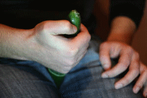 having thumb fun with my friend